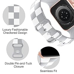 Luxury Checkered Designer Bands Compatible with