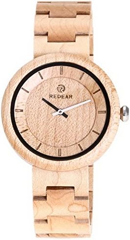iPerry Unisex Wooden Watchs Japan Quartz Movement Wrist Watches Casual Watch(Maple Wood)