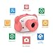 PATCH PANDA Kids Camera, Digital Video Vlogging Camera for Kids (16G Memory Card Included) with Shatterproof Cover and Creative Stickers, Gift Toy for Girls 3/4/5/6/7/8/9 Years Old-Pink