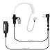 Retevis Covert Tube Walkie Talkie Earpiece with Mic, only Compatible with Motorola R2 CP100D CP185 CP200 CP200D CLS1410 CLS1110 BPR40 BPR40D Walkie Talkie, Full Size PTT, Surveillance Headset(5 Pack)