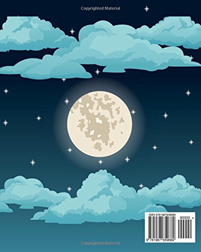 Amazon Com Sketchbook Moon Sky Stars Clouds 1 Pages Of 8 X 10 Blank Paper For Drawing Doodling Or Sketching Sketchbooks Green Hannah Books