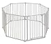 Toddleroo by North States - 3 In 1 Metal Superyard Baby Play Yard: 8 Panel Playpen, Gate, or Extra Wide Fence - Encloses Up to 19 Square Feet - 30 Inches Tall - Taupe