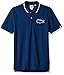 Lacoste Men's Lve Short Sleeve Big Croc Polo-Regular Fit, Buccaneer/White/Navy Blue, Large