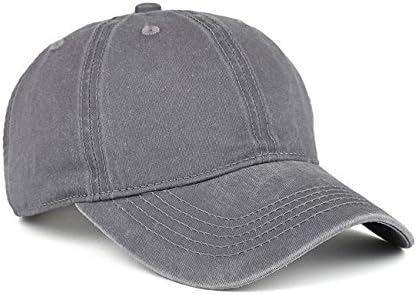 Low Profile Washed Brushed Twill Cotton Adjustable Baseball Cap Dad Hat