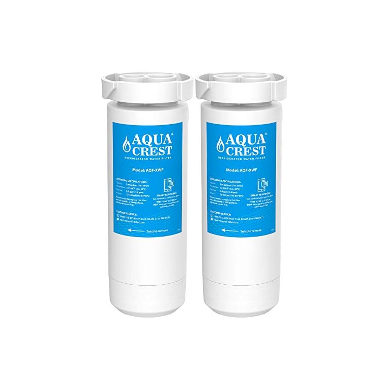 AQUA CREST XWF NSF Certified Refrigerator Water Filter, Replacement for