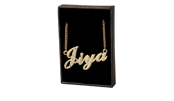 Zacria Indian Name Necklaces Jiya 