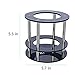 Acrylic Speaker Stand for Amazon Echo, UE Boom and Other Models - Protect and Stabilize Alexa by BICOL (Black)