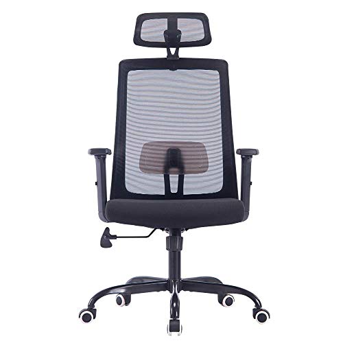 Sidanli Ergonomic Office Chair, High Back Mesh Desk Chair, Black