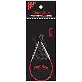 ChiaoGoo 9-Inch Red Line Circular Knitting Needles, 3/3.25mm