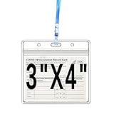 10 Pack CDC Vaccination Card Protector 4 X 3 in