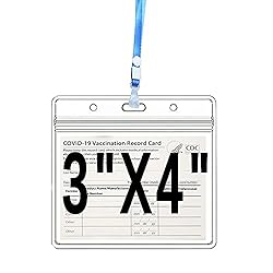 10 Pack CDC Vaccination Card Protector 4 X 3 in
