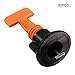 STARmoon 50/100Pcs Flat Ceramic Floor Wall Construction Tools Reusable Tile Leveling System Kit (50 PCS)