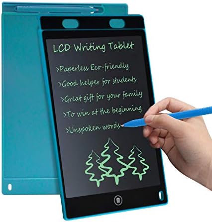 LCD Writing Tablet, Enlala 8.5-inch Electronic Drawing Writing Board Kids Adults, Digital Handwriting Notepad Stylus Use School, Home Office(Blue)