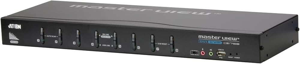 ATEN CS1768 8 Port USB DVI KVM Switch with Dual Monitor Support