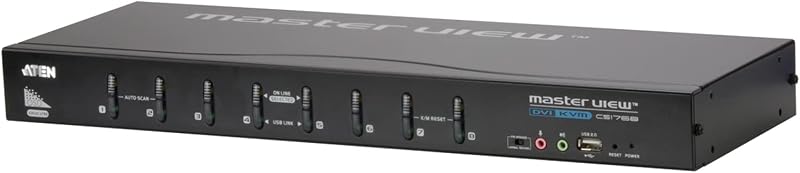 ATEN CS1768 8 Port USB DVI KVM Switch with Dual Monitor Support