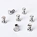Magnetic Push Pins 20 pack ,Silver Magnets, Brushed Nickel Push Pin Strong Magnets for Refrigerator,Whiteboard, Map, Calendar and More