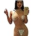 fantastic_008 Fan008 Women Sexy Lingerie Hollow Out and See Through Dress for Women Naughty Girl Sexy Mini Dress (L) Gold