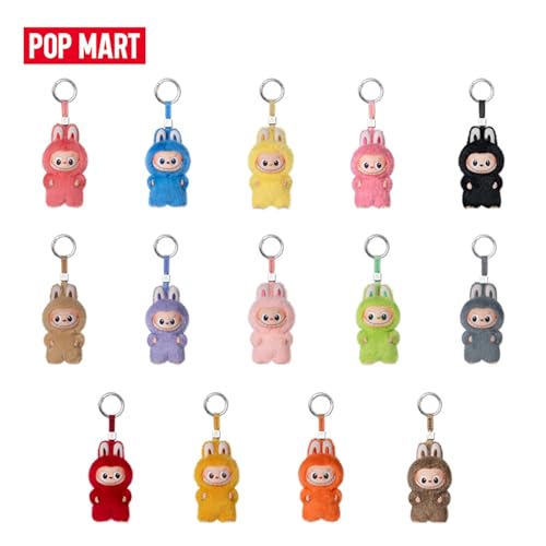 POP MART THE MONSTER PIN FOR LOVE SERIES - Vinyl Plush Pendant Blind Box (N-Z) Labubu Doll 1PC Random Keychain Collectible Charm Creative Art Figure Decor, Ideal Gifts for Birthday Holiday