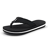 Classic Mens Frayed Flip Flops Light Weight Shock Proof Slide Sandals For Men
