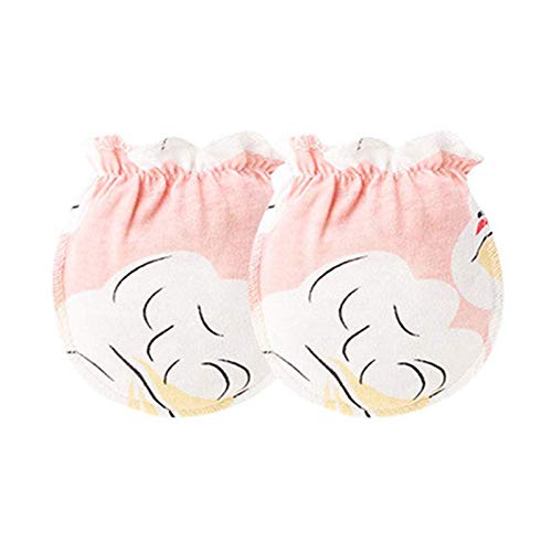 Adeimoo Baby Cotton Gloves Newborn Infant Toddler No Scratch Mittens (6 pair E)