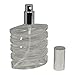 3.4 Ounce (100 ml) Ribbed Glass Empty Refillable Replacement Glass Perfume or Cologne Bottle with Spray Applicator (EB17)