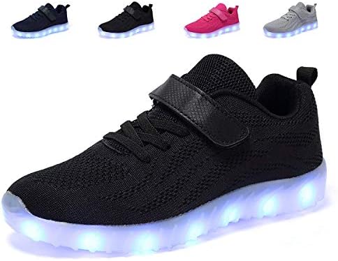 adituob Kids Led Light Up Shoes Luminous Flashing Sneakers for Boys Girls (Toddler/Little Kid/Big Kid)