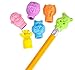 Neliblu Zoo Animal Pencil Top Erasers Zoo Animal Fidget Pencil Top Erasers Bulk Pack 24