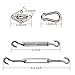 COSCOOL Shade Sail Hardware Kit for Sun Shade Sails Stainless Steel Installation Hardware Kit (5-inch Rectangular)