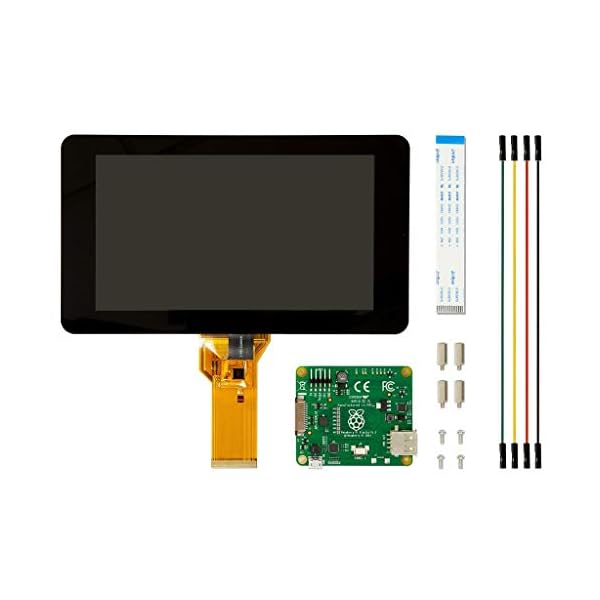 Raspberry Pi 2205755 Touch Screen Display Black,7-Inch, HD