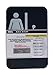 Women Restroom Sign Black/White - ADA Compliant (1)