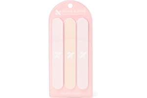 Olive & June Nail File Pack | 3 Dual-Sided Nail Files for Smoothing & Shaping | 2 Salon-Style for Manicures + Pedicures | Pro-Quality Nail Tools for At-Home Use | Gentle Dual-Grit Finish