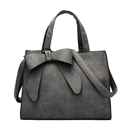 Urmiss Women Bowhknot Handbag Shoulder Leather Messenger Hobo Bag Satchel Purse Tote