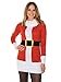 Women's Ugly Christmas Sweater - Santa Claus Sweater Dress Red
