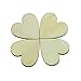 Fyess 150PCS 4CM Wooden Blank Love Hearts Crafts Decor for Arts & Crafts Projects, Ornaments, Wedding Table Scatter Decoration.