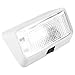 Lumitronics 12V LED Exterior Outdoor Porch Light with On/Off Switch, Removable Clear & Amber Lenses Perfect Outside Replacement Lights for RVs, Motorhomes, Campers, 5th Wheels, Trailers (White)
