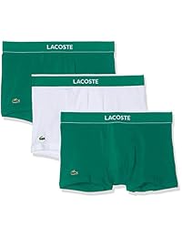 Lacoste Ropa interior para hombre algodón elástico Trunks Multipacks