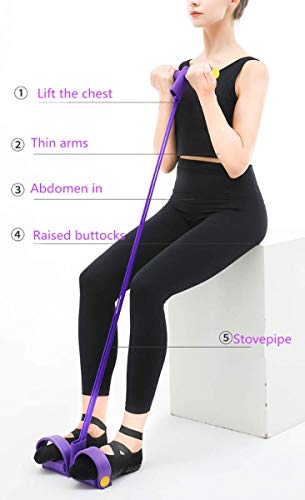 Vamvie-Pedal-Resistance-Band-Home-Gym-Sit-up-Bodybuilding-Expander-Elastic-Pull-Rope-Fitness-Equipment-for-AbdomenWaistArmYoga-Stretching-Slimming-Training