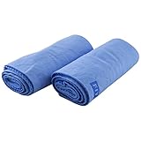 Fit Spirit Set of 2 Super Absorbent Snap Cooling Towels for Sports and Fitness - Choose Your Color & Size