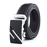 Belt,Itomoro Men's Genuine Leather Belt-Ratchet Dress Belt with Automatic Buckle 35mm 1 3/8