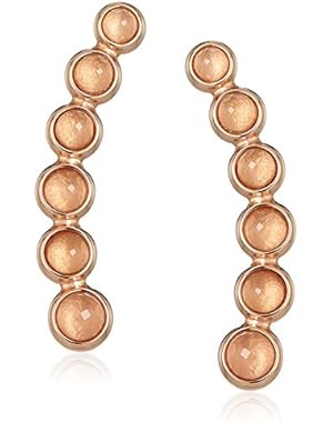 Shimmer Glass Stone Tone Earrings