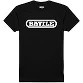 Battle Sports Performance T-Shirt, Short Sleeve, Big Logo, Athletic Fit (US, Alpha, XX-Large, Black, Adult)