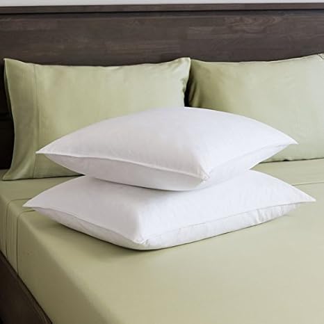 Avi Set Of 2 Luxurious Microfibre King Size Pillow With 4 Pillow