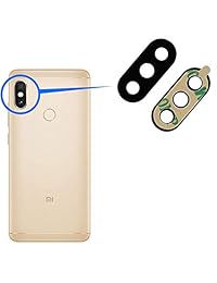Lente de cristal con cámara trasera de MMOBIEL compatible con Xiaomi Mi A2, incluso pinzas y tela