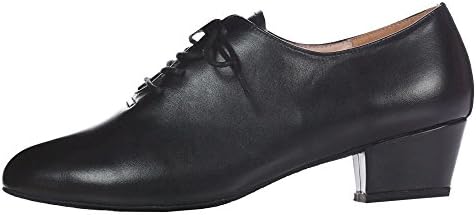 Dimichi Men's Leather Ballroom Latin Salsa Dance Shoe, Black, 11.5 M US