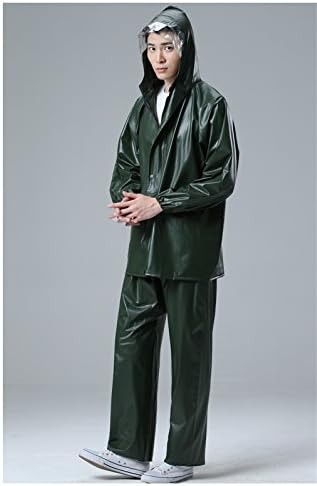 Raincoat High Elasticity PVC Set Split Rain Pants Adult Male Large Size Outdoor Labor Motorcycle Rainproof Clothes Riding A Waterproof Jacket