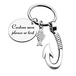 Kooer Fishing Lure Hook Key Chain Personalized
