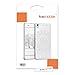 kwmobile Crystal Case Compatible with Sony Xperia XA - Hard Durable Transparent Protective Cover - Flowers White/Transparent