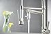 BWE Brushed Nickel Kitchen Sink Faucet Pull Out Down Sprayer Mixer Taps Bar Sink Faucets