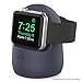 AhaStyle iWatch Stand Silicone Charging Dock Holder Accessories for Apple Watch Series 8/Ultra/SE2/7/6/SE/5/4/3/2/1(49/45/44/42/41/40/38mm), Supports Nightstand Mode【Adapters NOT Included】(Navy Blue)