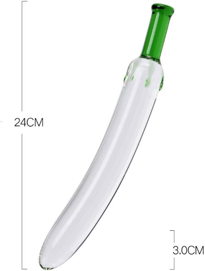 HZS Husband and Wife Flirting Toys Transparent Crystal Glass Waist Massage Toys Women's Interest Products G-Point Stimulation Massage Stick Privacy Convenience T-Shirt